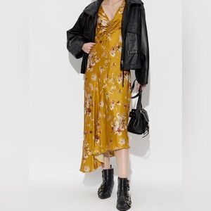 NWT AllSaints Armada Deep Yellow Alexi Dress